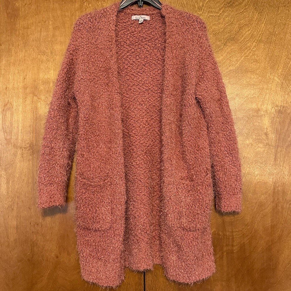 Love Tree Textured Knit Sweater